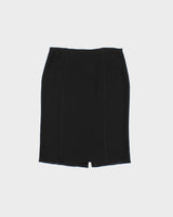 Vintage SS2008 Prada Black Panel Knee Length Slip Skirt - S