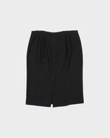 Vintage SS2008 Prada Black Panel Knee Length Slip Skirt - S