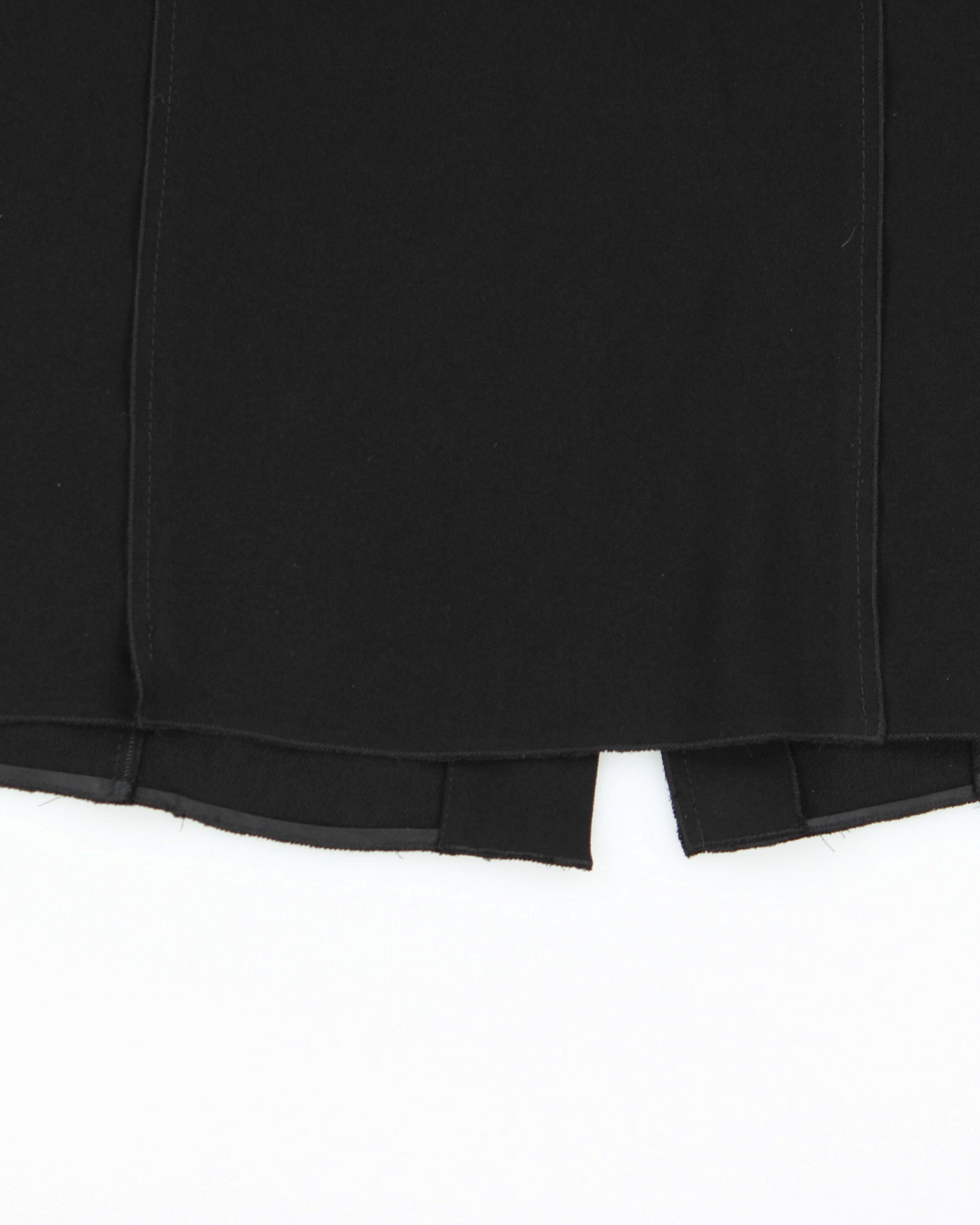 Vintage SS2008 Prada Black Panel Knee Length Slip Skirt - S