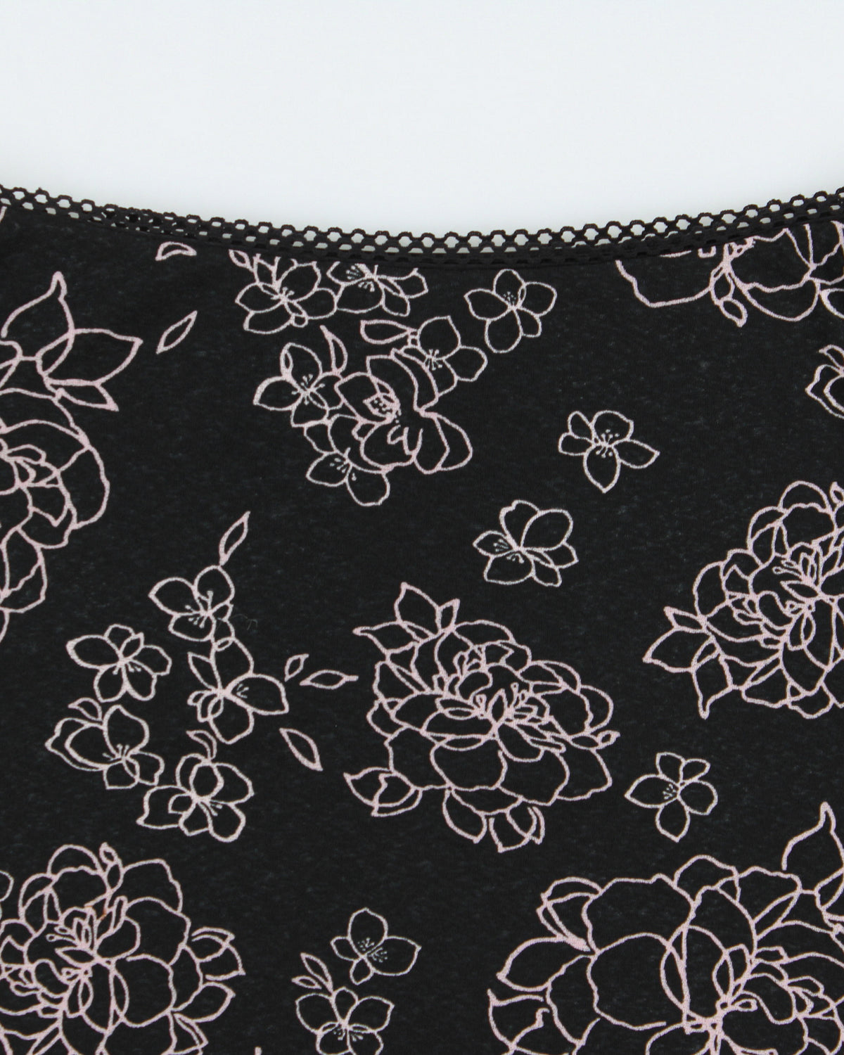Vintage 1990s Jacob Floral Lettuce Hem Midi Skirt - S