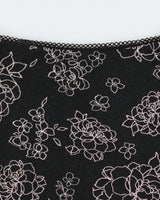 Vintage 1990s Jacob Floral Lettuce Hem Midi Skirt - S