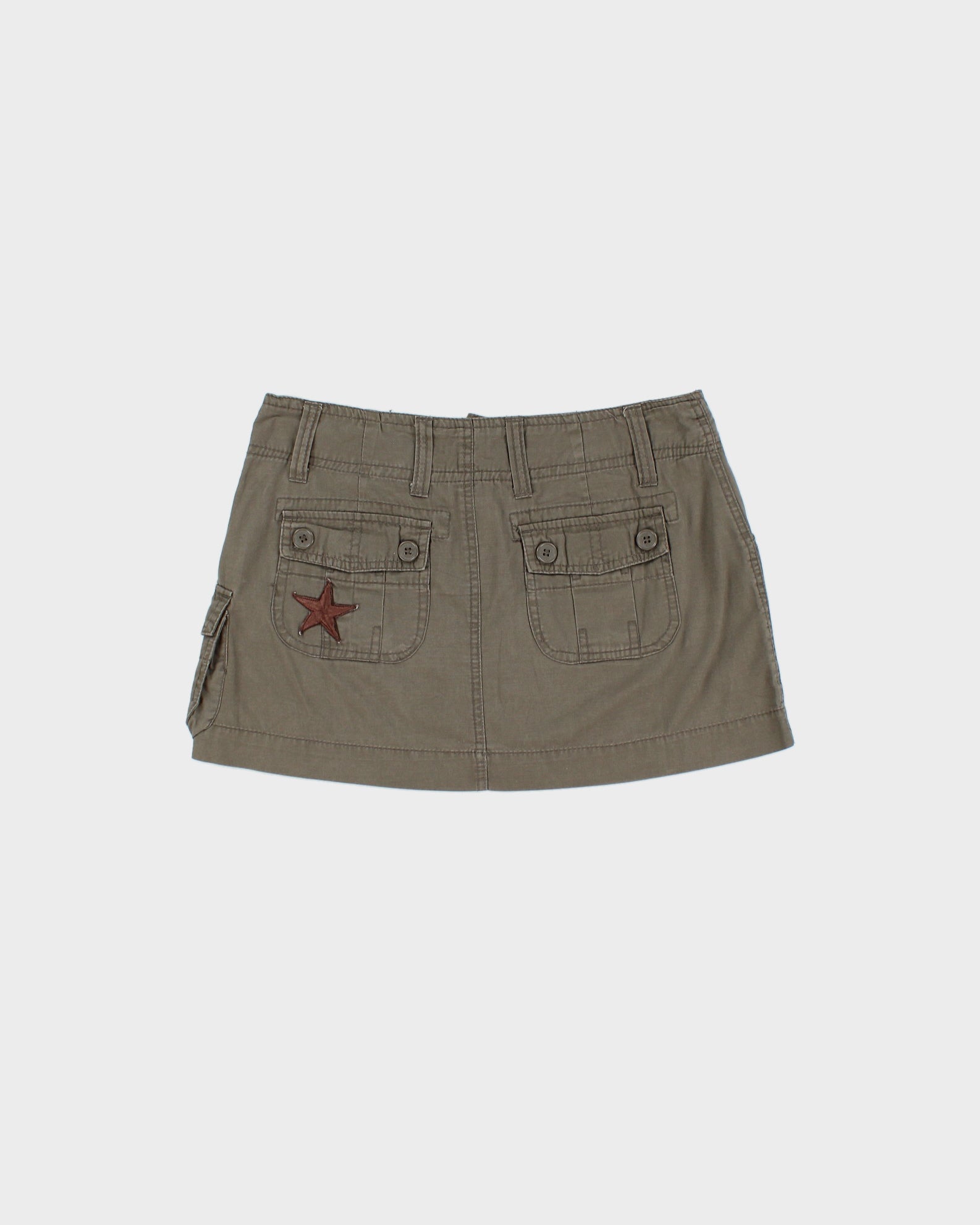 Vintage Y2K 2000s Ardene Cargo Patchwork Mini Skirt - S