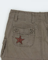 Vintage Y2K 2000s Ardene Cargo Patchwork Mini Skirt - S