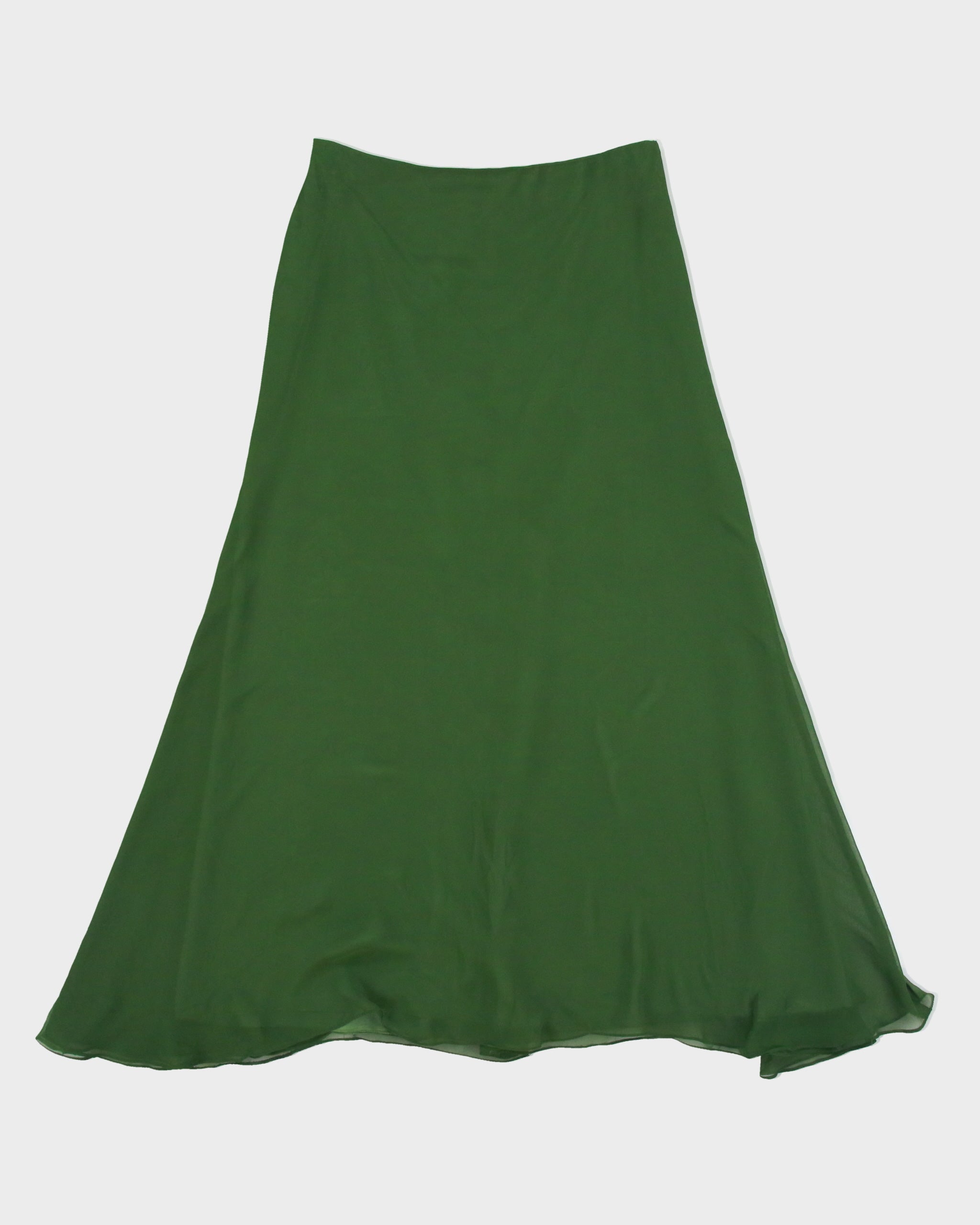 Vintage 1990s Occasions Double Layer Floaty Maxi Skirt - XS
