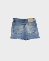 Vintage 1993 Levi's 501Red batwing Made In USA Denim Skirt - W28