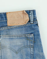 Vintage 1993 Levi's 501Red batwing Made In USA Denim Skirt - W28