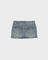 Vintage Y2k 00s Guess Jeans Low Waisted Denim Mini Skirt - XS