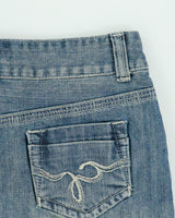 Vintage Y2k 00s Guess Jeans Low Waisted Denim Mini Skirt - XS