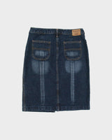 Vintage 1990s Tommy Jeans Front Split Denim Skirt - S