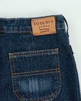 Vintage 1990s Tommy Jeans Front Split Denim Skirt - S