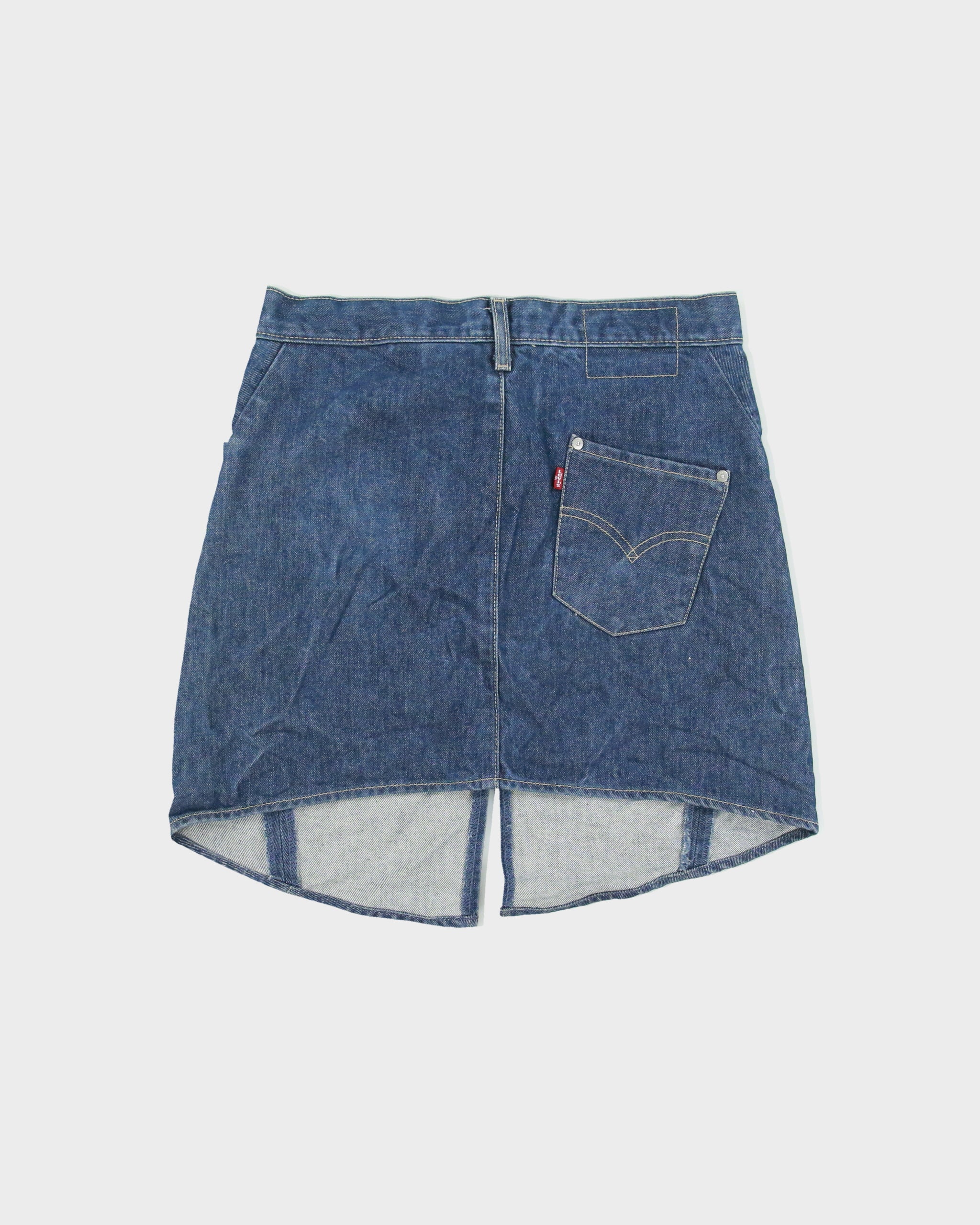 Vintage 1995 Levi's Engineered Front Split Denim Skirt - M