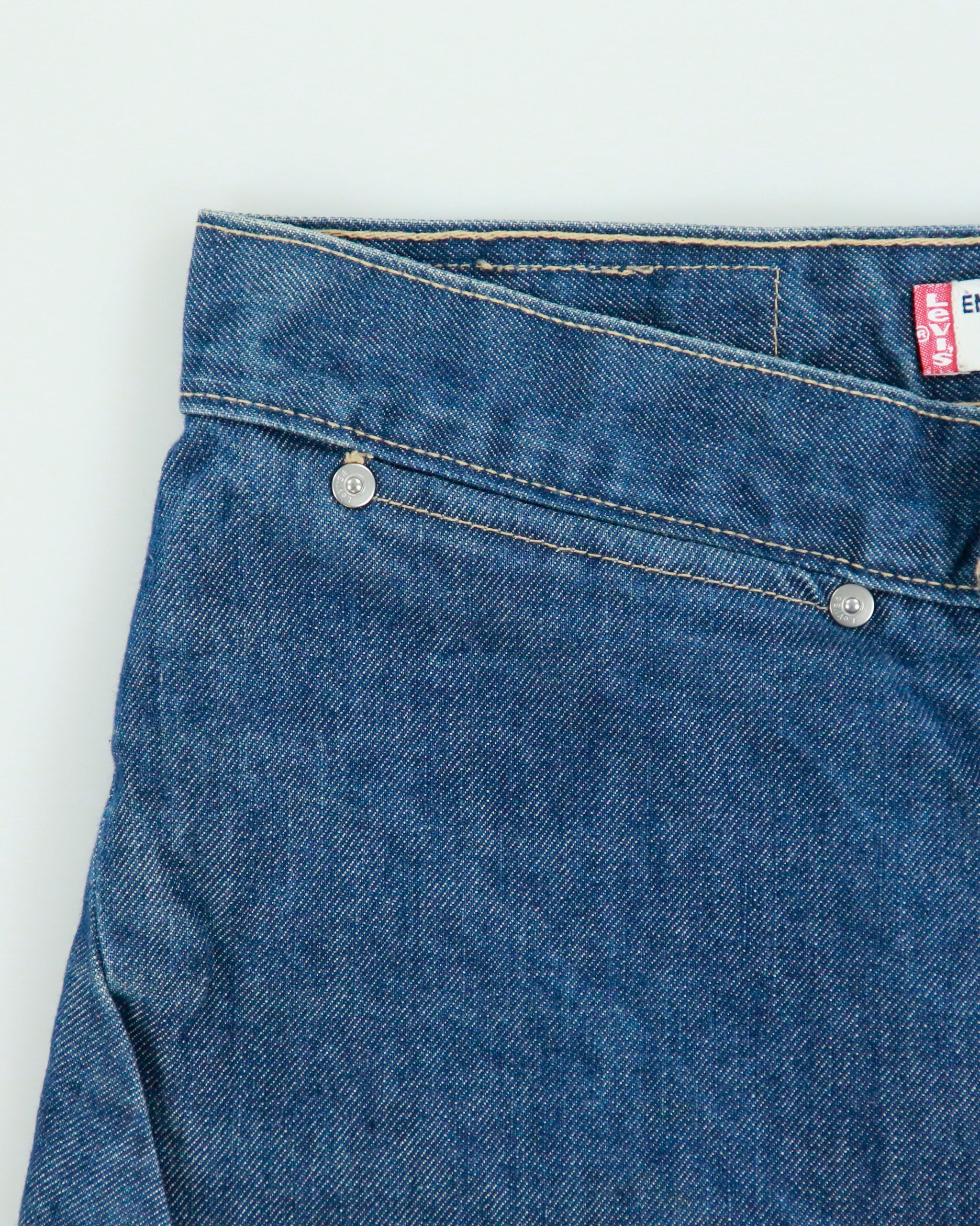 Vintage 1995 Levi's Engineered Front Split Denim Skirt - M