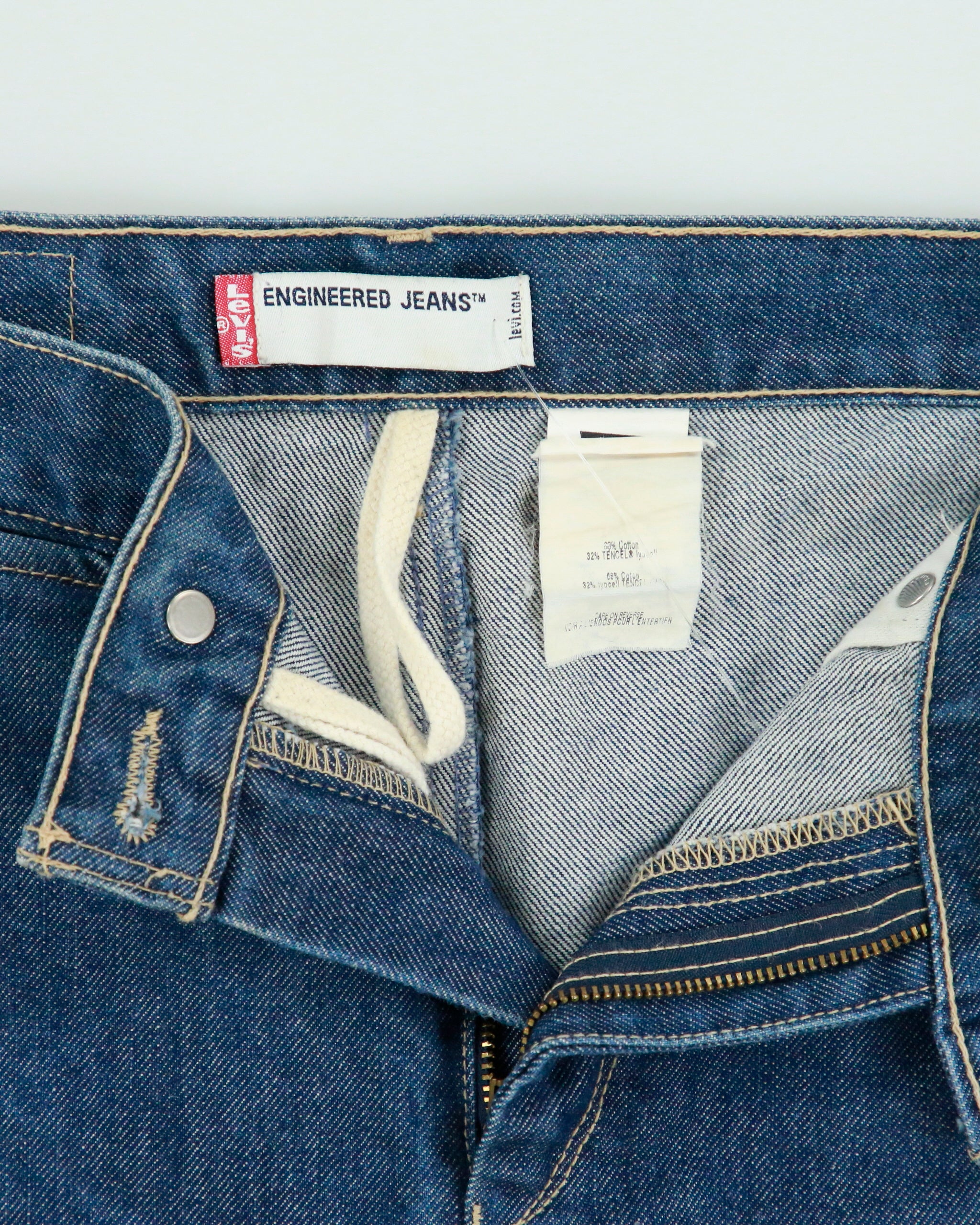 Vintage 1995 Levi's Engineered Front Split Denim Skirt - M