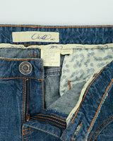 Vintage Y2K 00s O'Neill Flared Raw Hem Denim Skirt - L