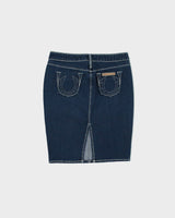 Vintage Y2K 00s True Religion 'Stealth Audrey' Denim Skirt - XS