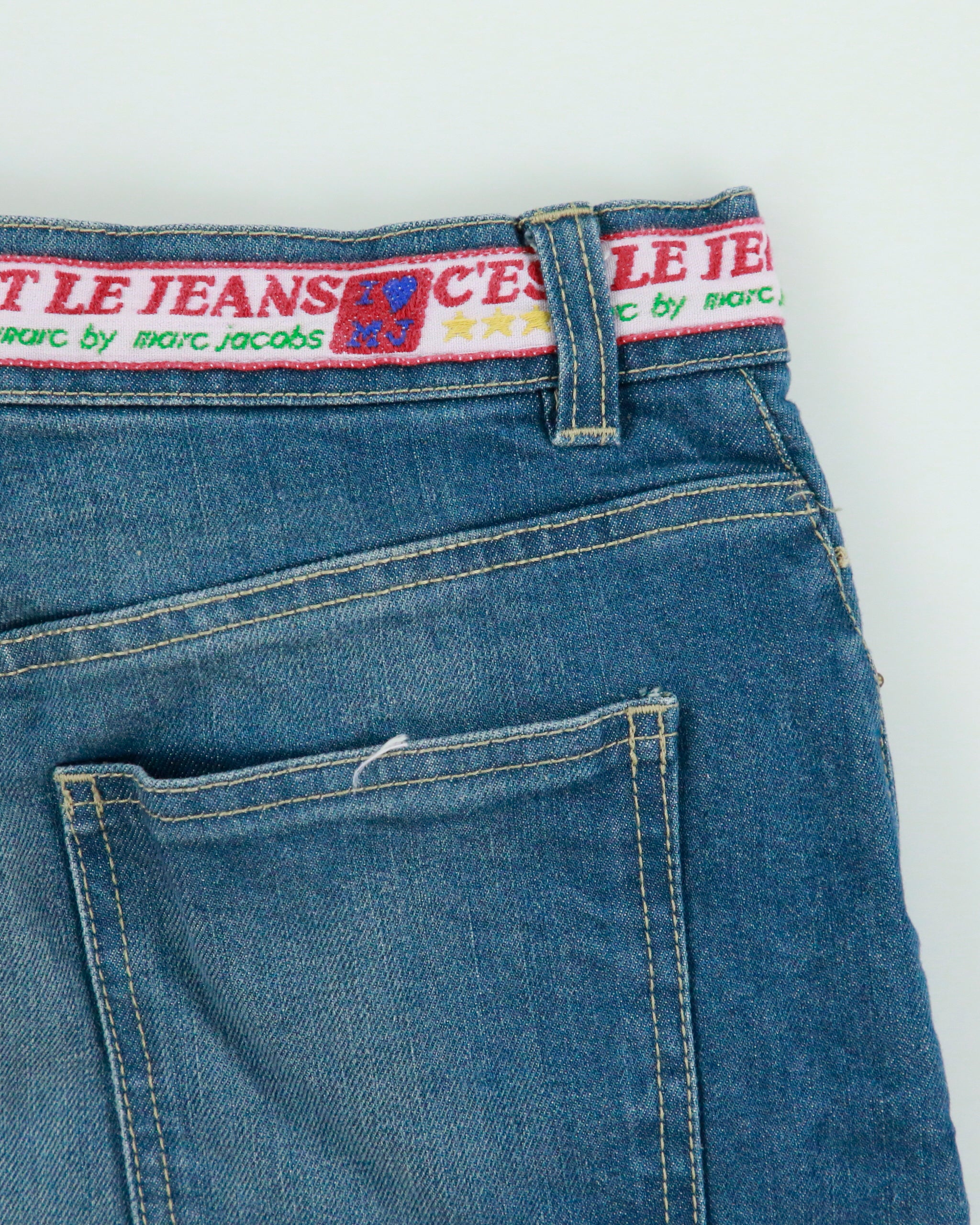 Vintage Y2K 00s Marc Jacobs C'est Le Jeans Denim Mini Skirt - S