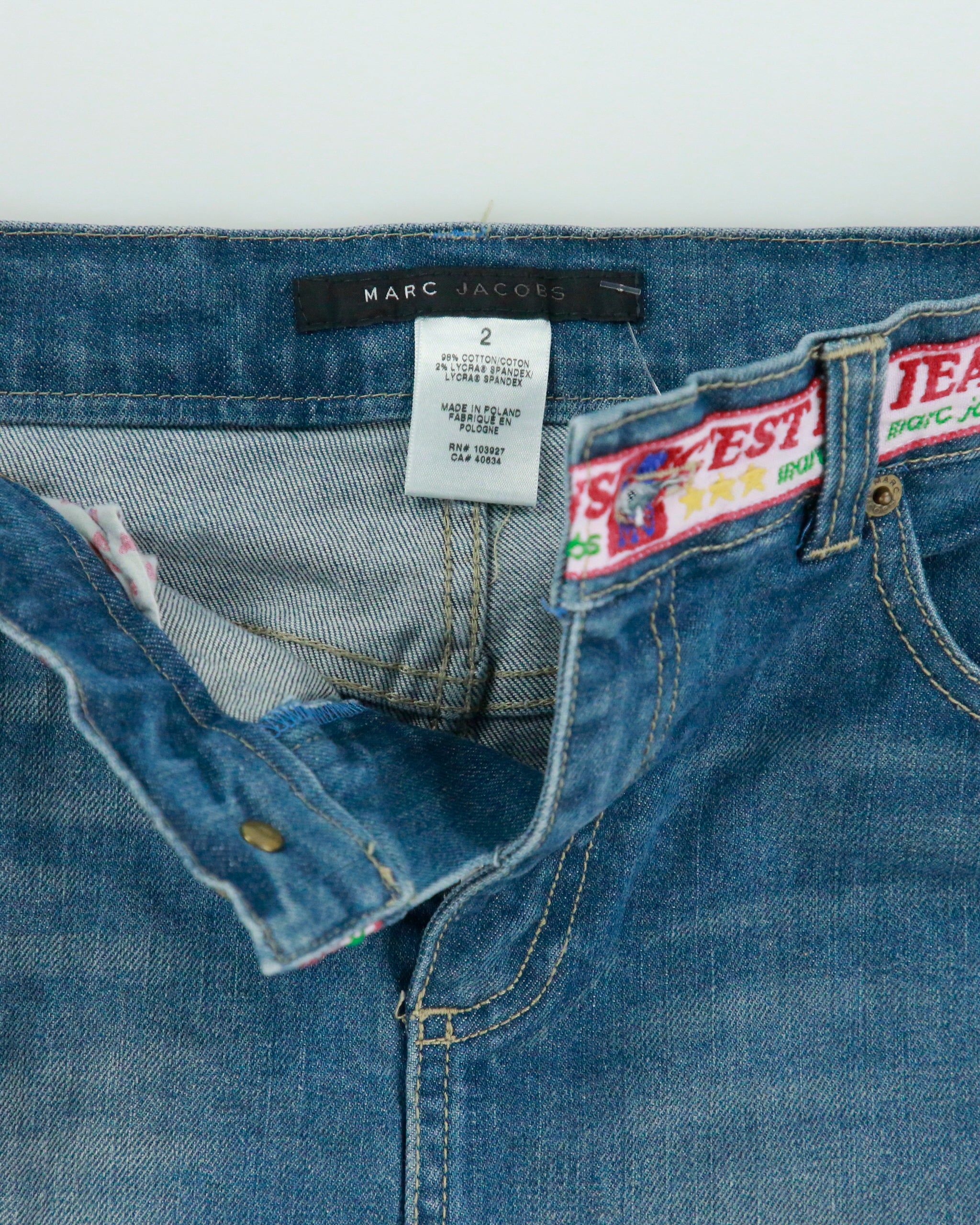 Vintage Y2K 00s Marc Jacobs C'est Le Jeans Denim Mini Skirt - S