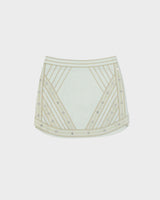 Vintage 2010s BCBG Max Azria 'Kanya' Embroidered Mirrored Sequin Skirt - XS