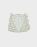 Vintage 2010s BCBG Max Azria 'Kanya' Embroidered Mirrored Sequin Skirt - XS