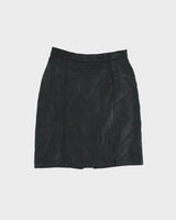 Vintage 1980s Marie Claire Union Made Leather Skirt - XS