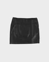 Vintage 2000s Danier Panelled Leather Mini Skirt - S