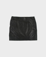 Vintage 2000s Danier Panelled Leather Mini Skirt - S
