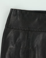 Vintage 2000s Danier Panelled Leather Mini Skirt - S