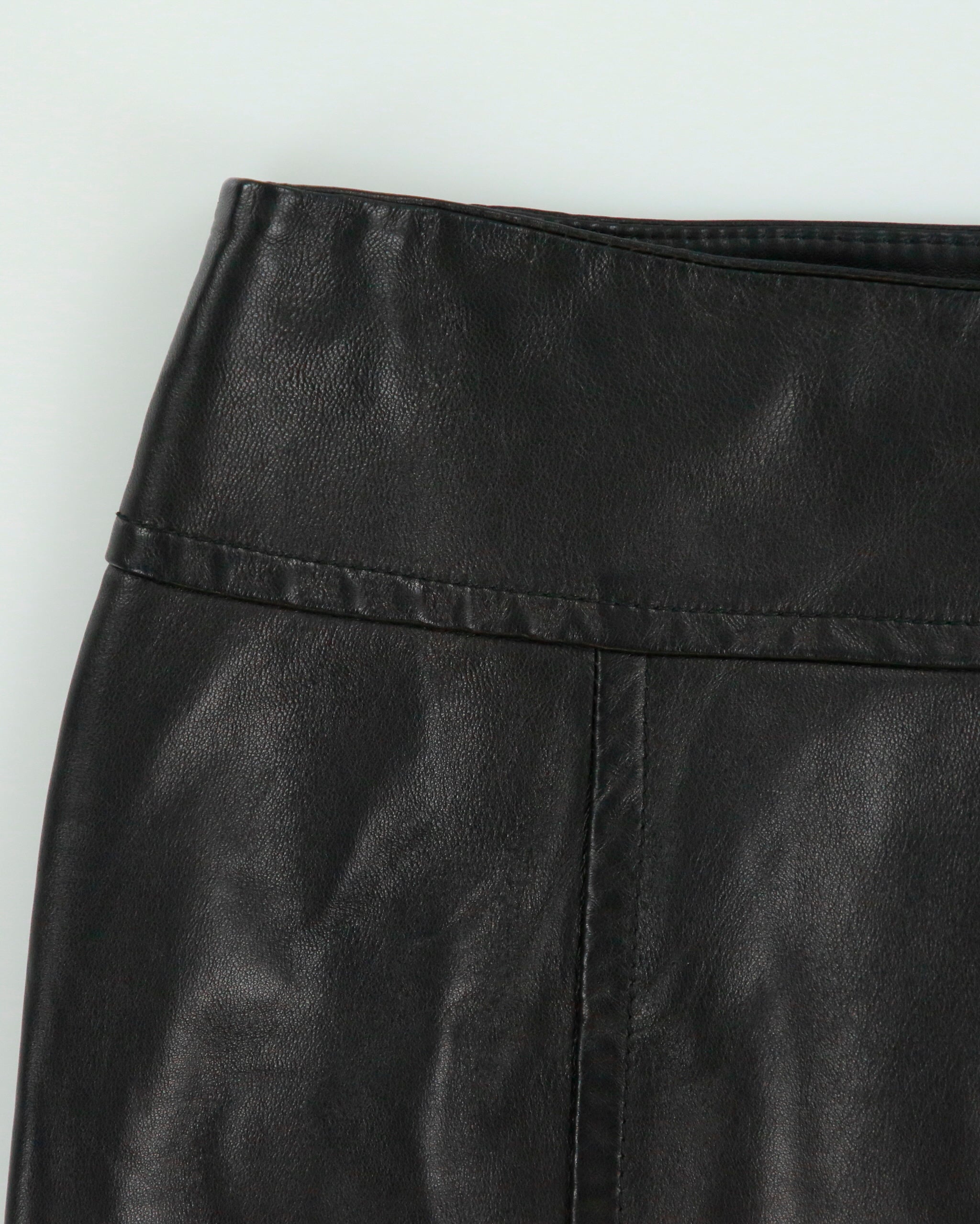 Vintage 2000s Danier Panelled Leather Mini Skirt - S