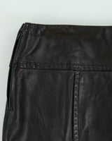 Vintage 2000s Danier Panelled Leather Mini Skirt - S