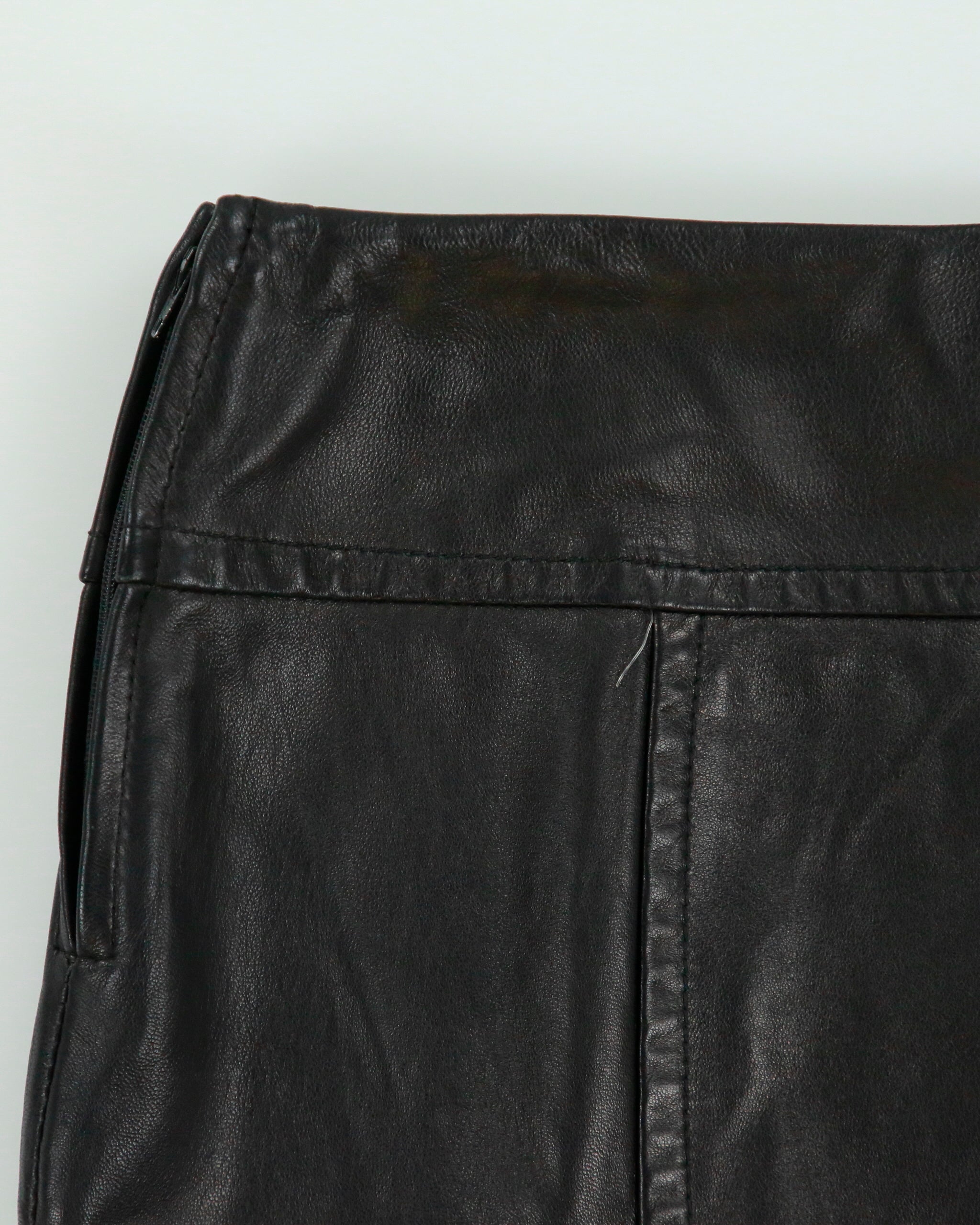 Vintage 2000s Danier Panelled Leather Mini Skirt - S