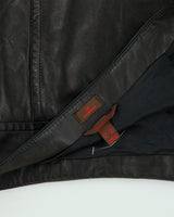 Vintage 2000s Danier Panelled Leather Mini Skirt - S