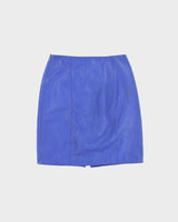 Vintage 1980s Avon Fashion Zip Front Leather Skirt - XS