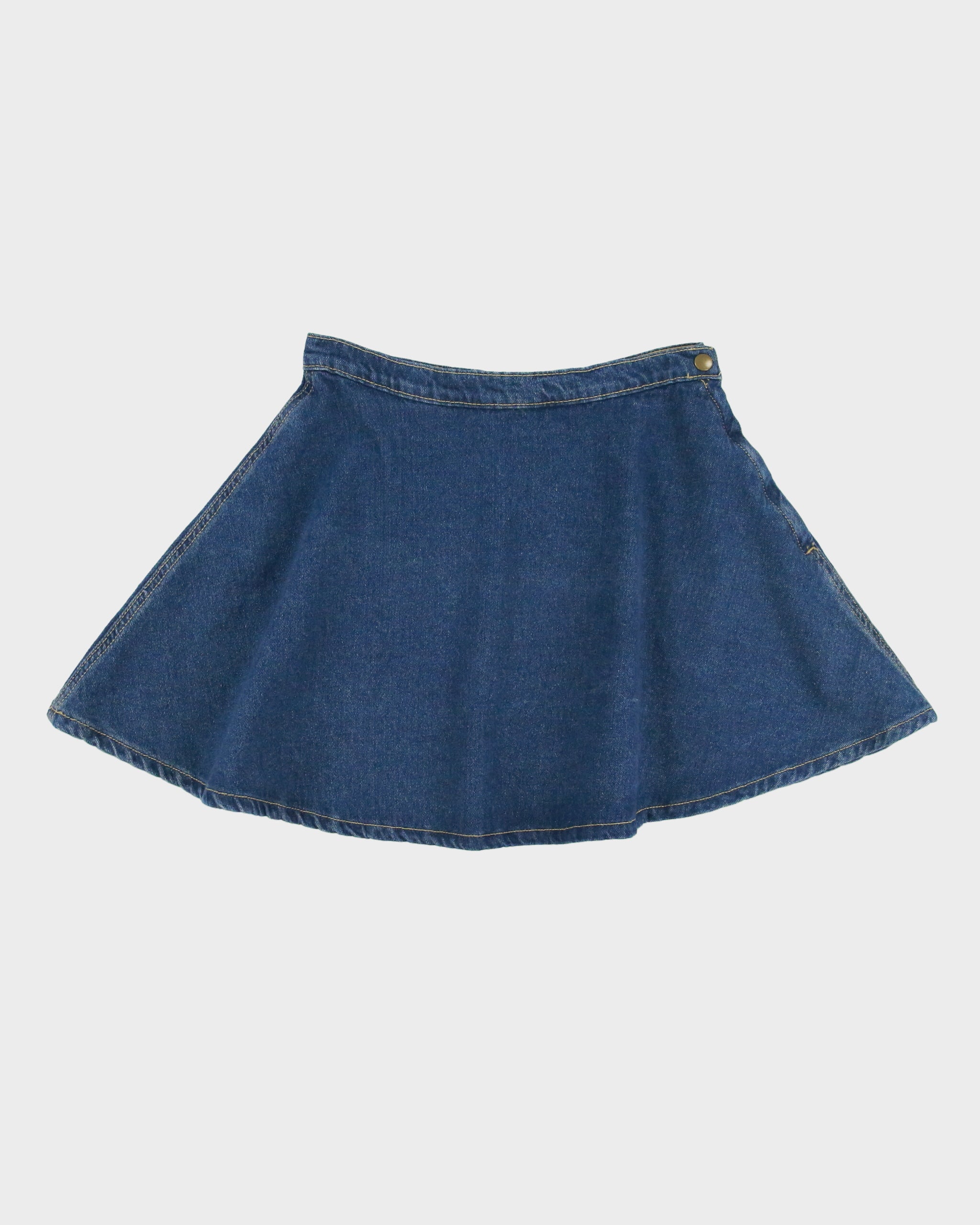 Vintage 2010s American Apparel Denim Skater Skirt - S
