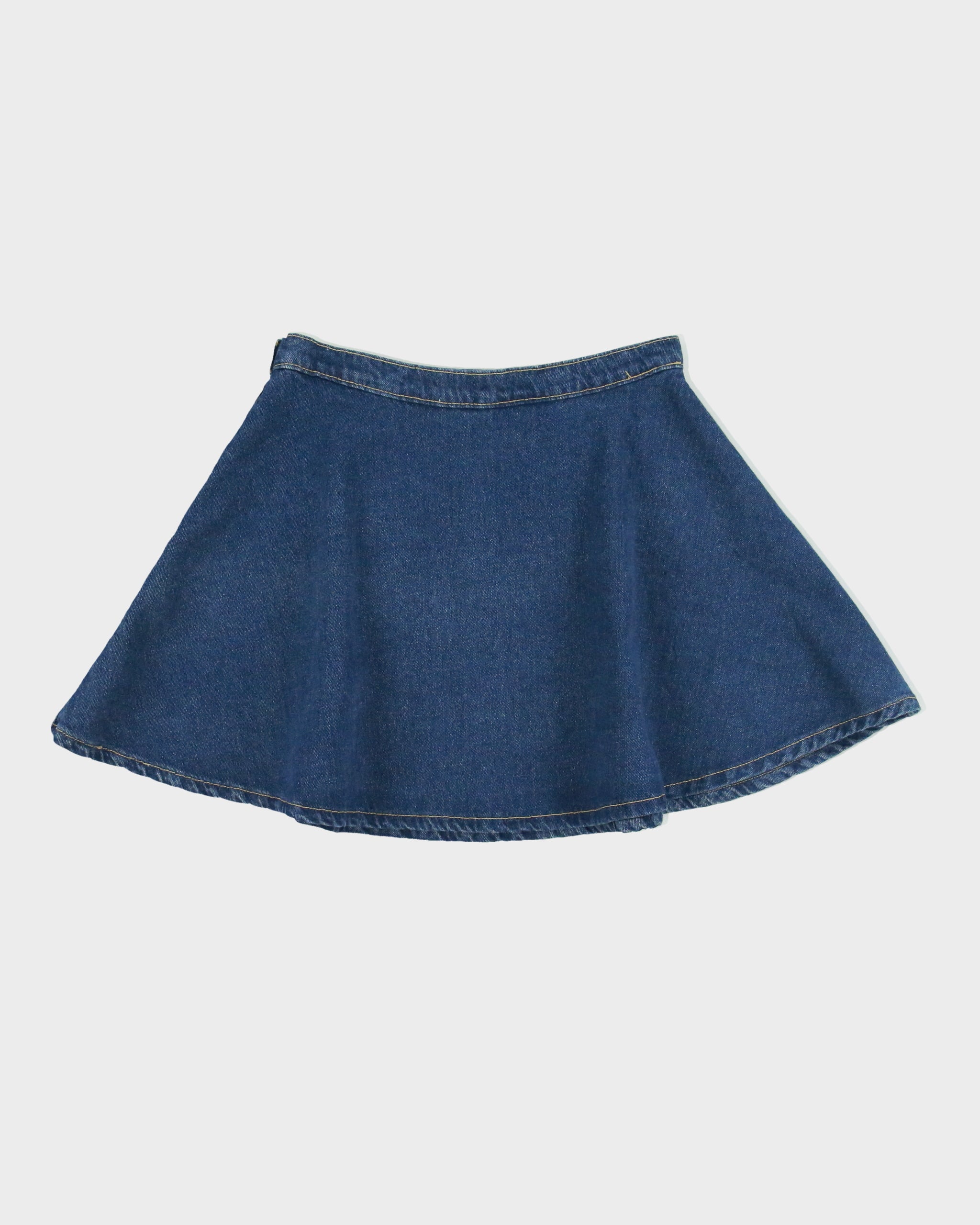 Vintage 2010s American Apparel Denim Skater Skirt - S