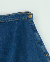 Vintage 2010s American Apparel Denim Skater Skirt - S