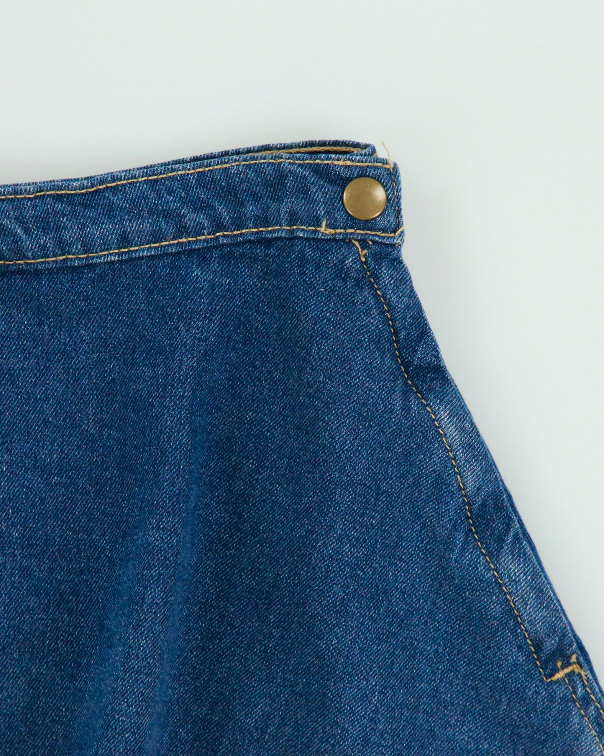 Vintage 2010s American Apparel Denim Skater Skirt - S