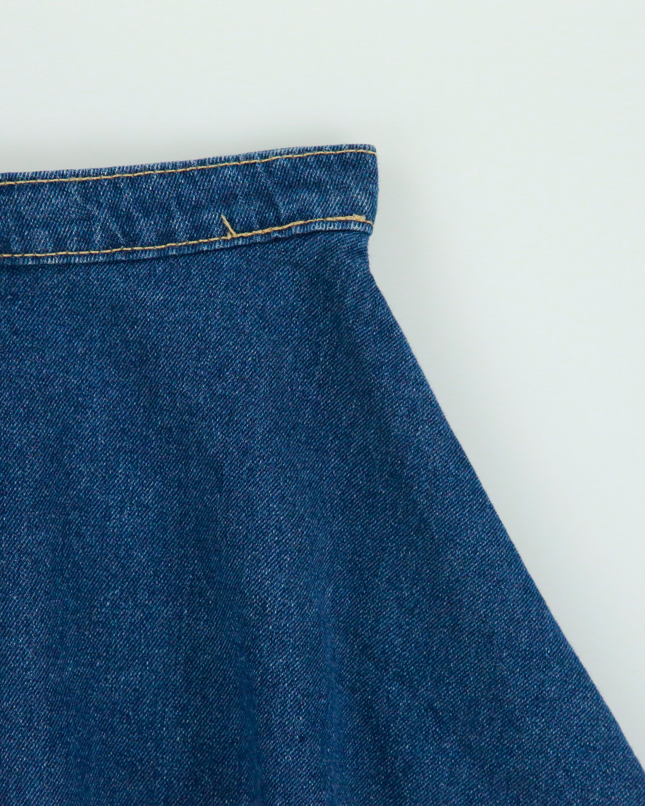 Vintage 2010s American Apparel Denim Skater Skirt - S