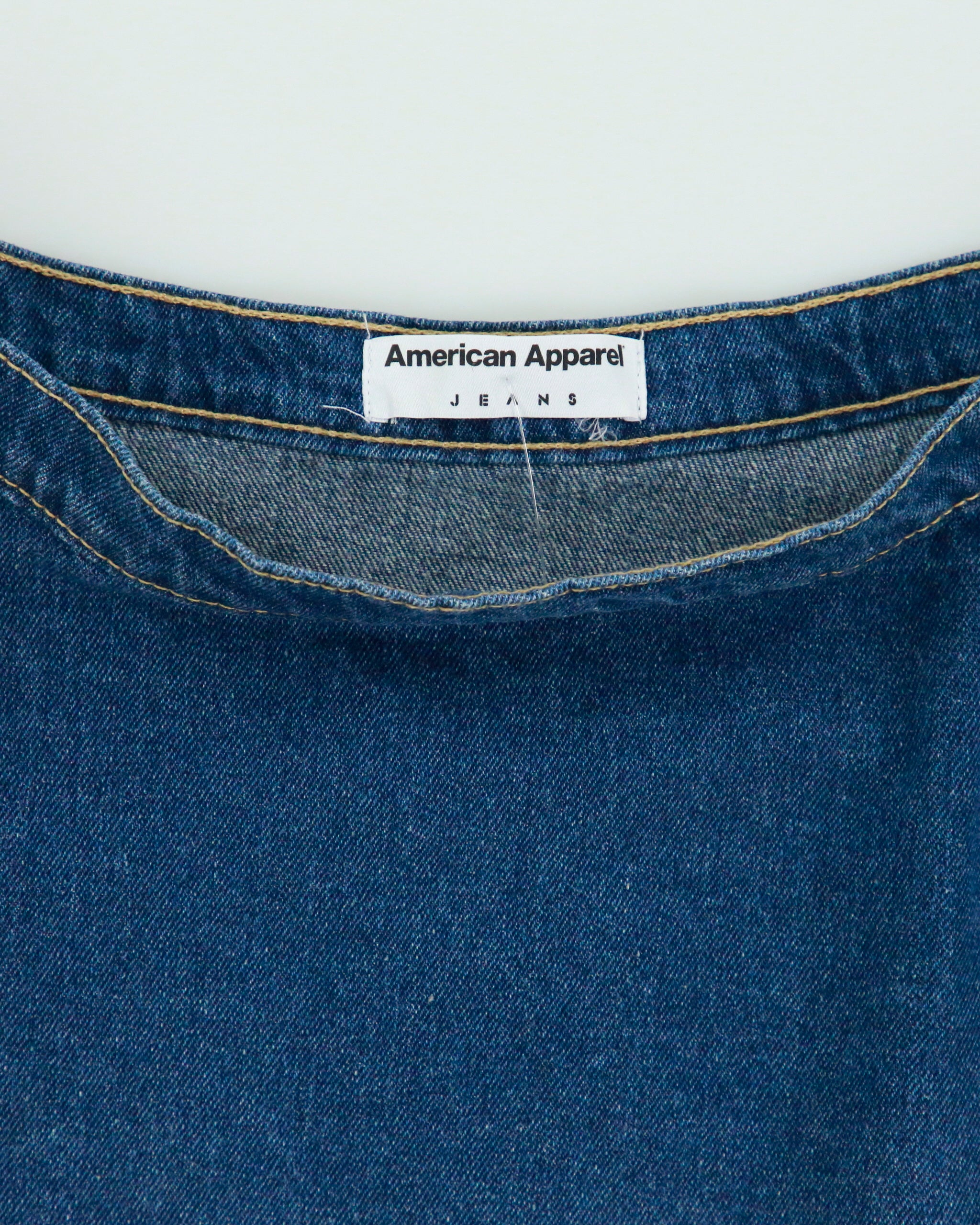 Vintage 2010s American Apparel Denim Skater Skirt - S