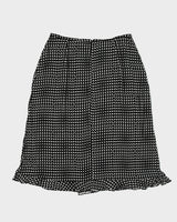 Vintage 2000s Jax Polka Dot Ruffle Hem Skirt - XS
