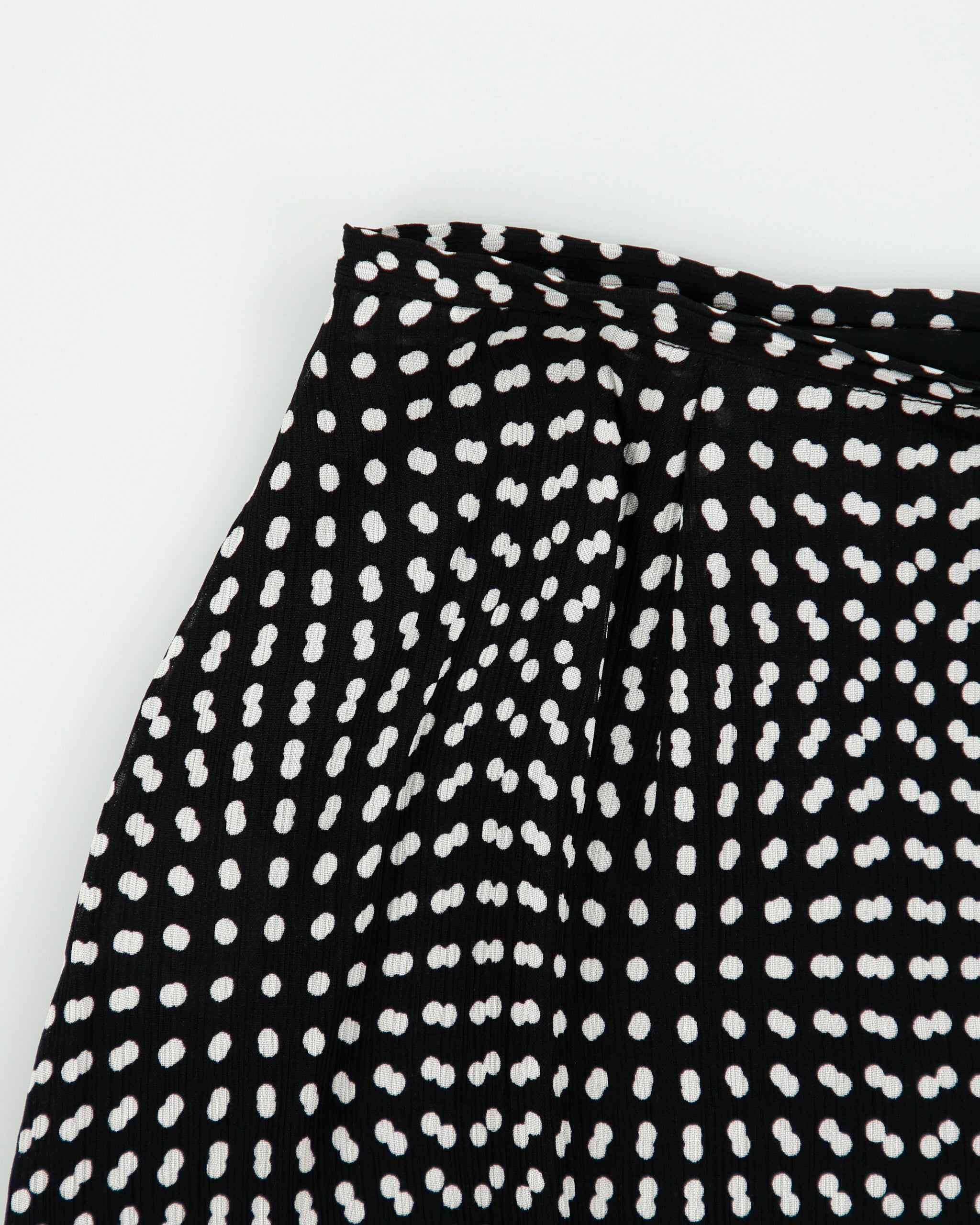 Vintage 2000s Jax Polka Dot Ruffle Hem Skirt - XS