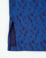 Vintage 1990s Le Chateau Iridescent Side Split Skirt - S