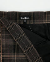 Vintage Y2K 00s Bebe Plaid Lace Ruffled Hem Skirt - S