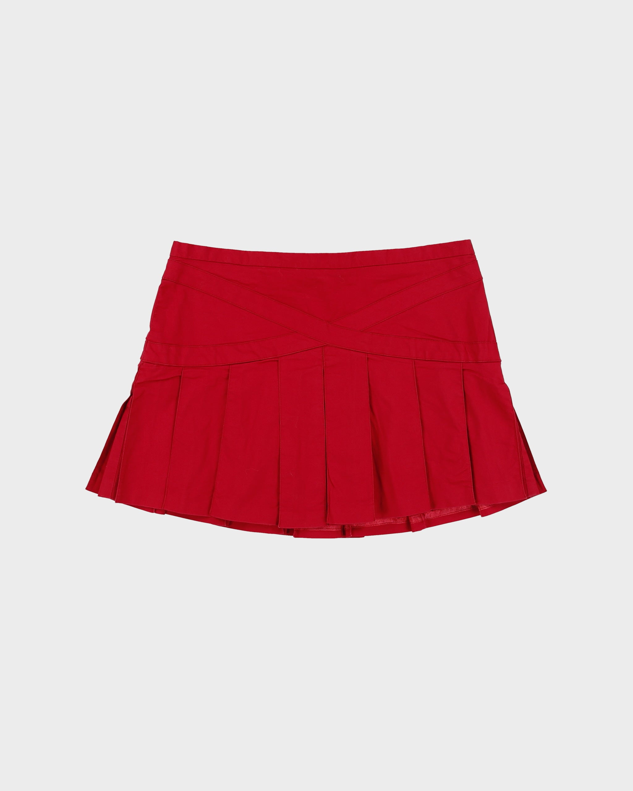 Vintage BCBG Max Azria Pleated Mini Skirt - XS