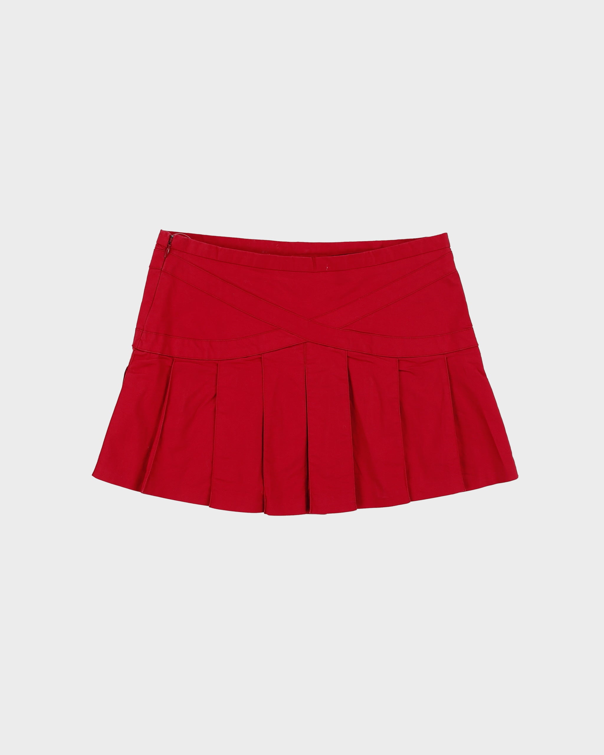 Vintage BCBG Max Azria Pleated Mini Skirt - XS