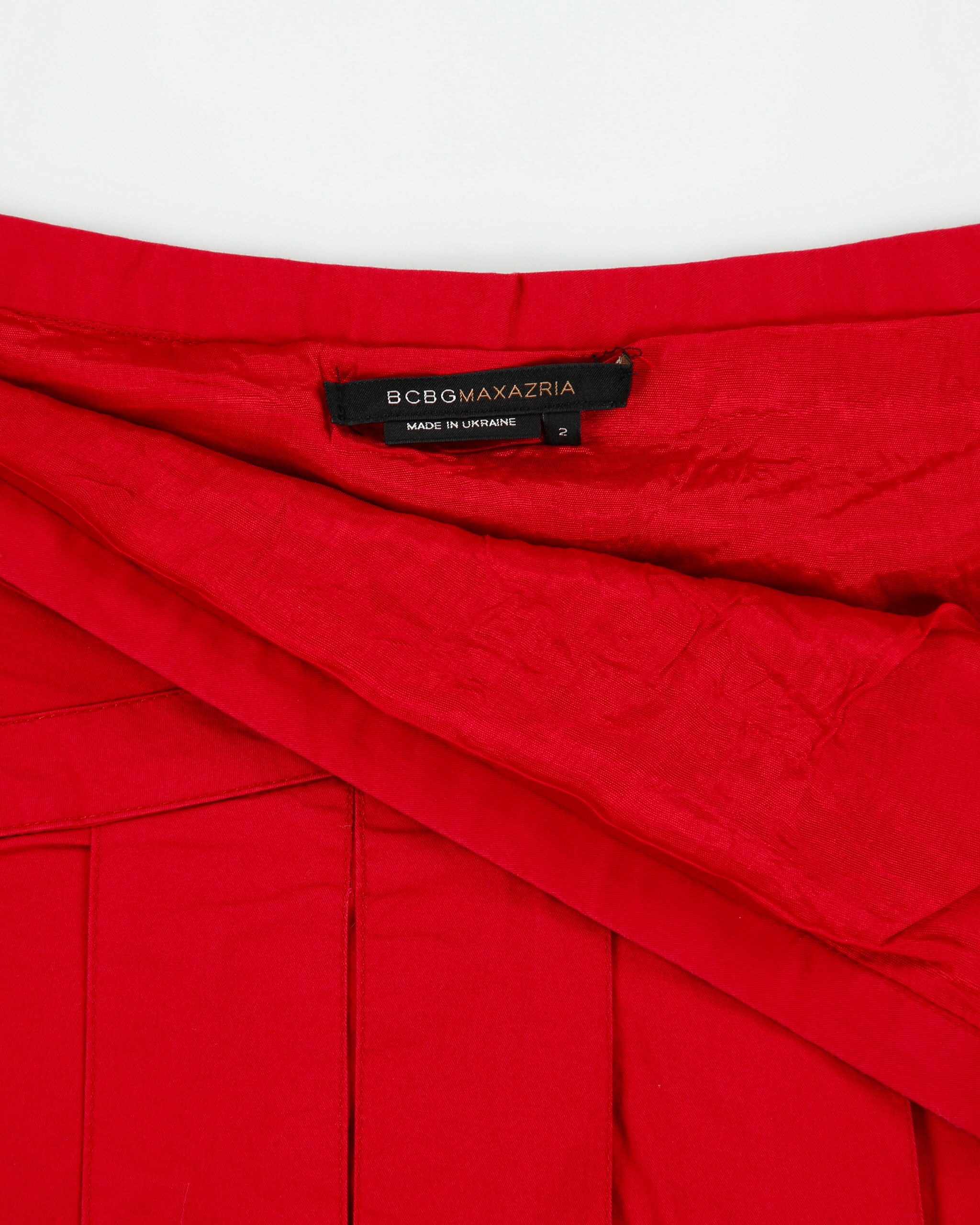 Vintage BCBG Max Azria Pleated Mini Skirt - XS