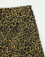 Vintage 1990s Cleo Leopard Print Button Detail Flowy Skirt - M