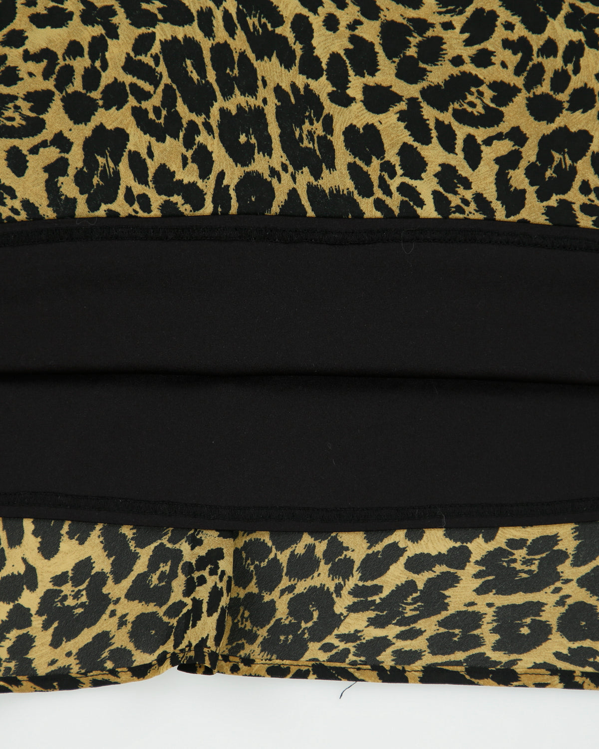 Vintage 1990s Cleo Leopard Print Button Detail Flowy Skirt - M