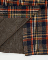 Vintage 1990s Checked Wool Blend Lined Wrap Skirt - XS