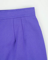 Vintage 1980s Breamar Wool Faux Wrap Lined Skirt - XS