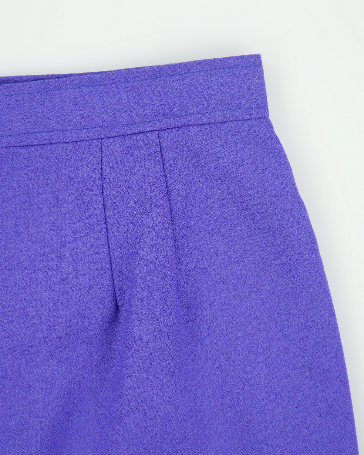 Vintage 1980s Breamar Wool Faux Wrap Lined Skirt - XS